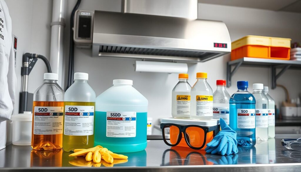 SSD chemical solution safety